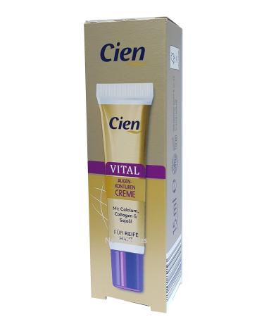 Cien Vital Eye Contour Cream with QCalcium Collagene & Soybean Oil 15ml (0.51 Oz)