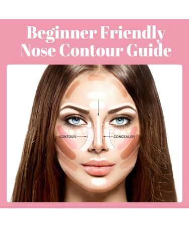 BS-MALL U-Shaped Nose Contour Makeup Brush - 2-in-1 Tool for Sculpting & Defining Features | Enhance Your Face's Natural Curves - Buy Online on SooperMarket.com