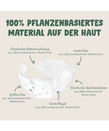 Eco by Naty Baby Eco Diapers | Premium Plant-Based Diapers for Sensitive Skin | Size 3 (180 Pieces) - Monthly Box - Buy Online on SooperMarket.com