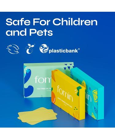FOMIN Antibacterial Lemon Travel Soap Sheets - 300ct Dissolvable Hand Washing Mini Soap for Camping - Buy Online on SooperMarket.com