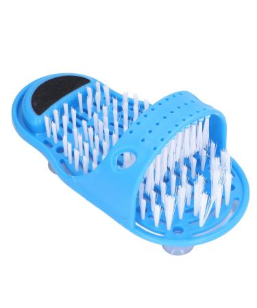 Shower Foot Scrubber for Simple Feet Cleaning Foot Washer for Shower Floor Mat with Suction Cups Removes Dead Skin Improves Relieves Pressure Blue