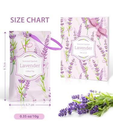 SCENT-HI Premium Lavender Fragrance Bags - 14 Bags for Clothing Drawers Cupboards Rooms Wardrobe & Cars | International Shipping Available - Buy Online on SooperMarket.com