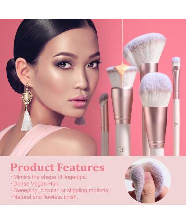 BS-MALL Premium Synthetic Makeup Brush Set - Foundation Concealers & Eye Shadows - Pink Gift Set for Flawless Beauty - Buy Online on SooperMarket.com