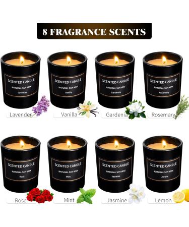 Kristen Fragrance Candles Gift Set for Women - 8-Pack Natural Soy Wax Aromatherapy Candles for Home | Ideal Birthday Christmas & Thanksgiving Gifts - Buy Online on SooperMarket.com