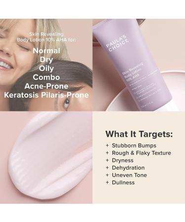 Paula's Choice 10% AHA Body Lotion with Glycolic Acid & Shea Butter - Moisturizer for KP Prone Skin - 7 oz - Buy Online on SooperMarket.com