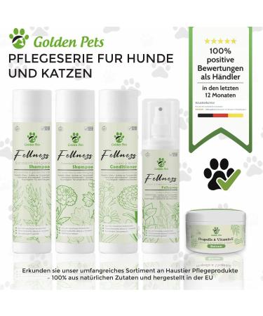Golden Pets Conditioner for Dogs & Cats - 100% Natural Fur Care Soft & Manageable Hair 250ml - Perfect for All Coat Types + Free E-Book - Buy Online on SooperMarket.com