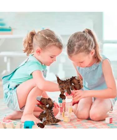 Lilizzhoumax Ankylosaurus Dinosaur Hand Puppet Plush Toy - Interactive Stuffed Animal for Kids - Educational Role-Playing Toy and Home Decoration - Buy Online on SooperMarket.com