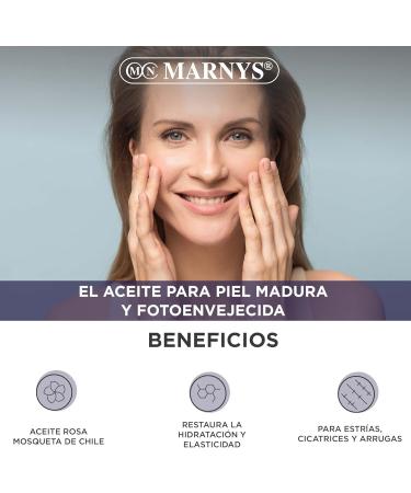 Marnys Revitalising Rosehip Oil 30 ml - 100% Vegetable Oil with Pipette for Radiant Skin - Shop Internationally - Buy Online on SooperMarket.com