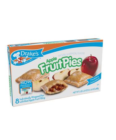 Drake's by Hostess 8 ct Apple Fruit Pies 16 oz