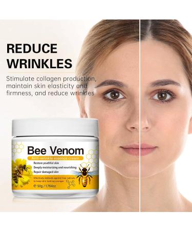 Bee Venom Anti-Wrinkle Cream Bee Venom Cream for Face Anti-Wrinkle Hydrating Moisturising Reduces Fine Lines Lightens The Skin 50g - Buy Online on SooperMarket.com