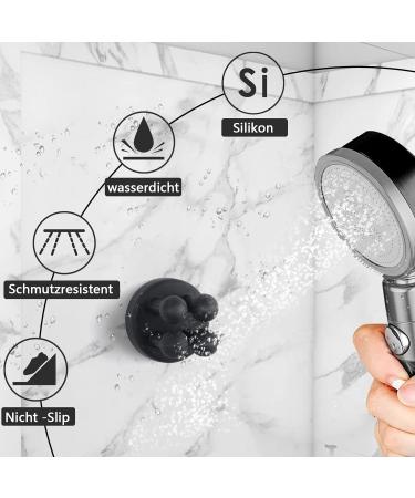 6x Aot Adhesive Hooks & 2x Towel Holders - Silicone Wall Hooks for Bathroom & Kitchen - Self-Adhesive Key & Razor Holders in 3 Colors - Buy Online on SooperMarket.com