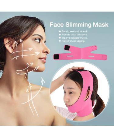 Buy Pilipane Face Slimming Bandage - Double Chin Skin Strap for Jawline Definition | Slimming Face Shaper for Women & Men - Rose Red - International Shipping Available - Buy Online on SooperMarket.com