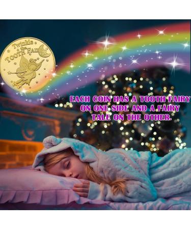 Buy HJFH Gold Tooth Fairy Coins | 20pcs Tooth Fairy Gifts for Boys & Girls - Perfect Keepsake - Buy Online on SooperMarket.com