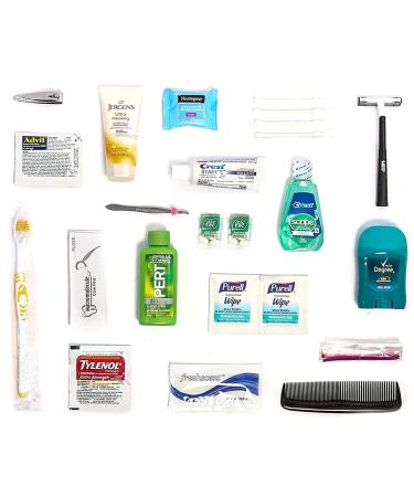 Premium Toiletry Travel Kit - 20 Piece Set for Quality Personal Care | TSA Approved Hygiene Essentials Bag for Unisex Travelers - Buy Online on SooperMarket.com