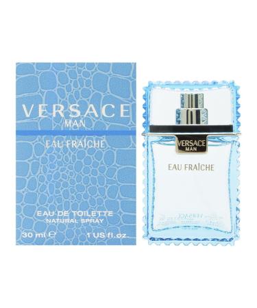 Versace Man Eau Fraiche by Versace for Men 1.0 oz Eau de Toilette Spray 1 Fl Oz (Pack of 1) Wood