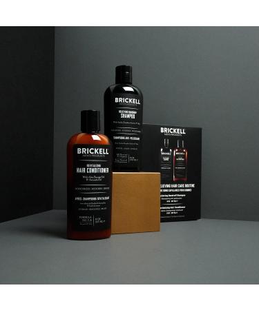 Brickell Men's Dandruff Shampoo and Conditioner Set - Natural & Organic Hair Care Routine for Men - Buy Online on SooperMarket.com