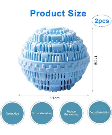 WELLXUNK Super Laundry Washing Ball All Natural Detergent Alternative Washing Balls for Washing Machine Eco Friendly Reusable 1000 Washes for Easy to Use Clean & Soften Clothes Wash Ball - Buy Online on SooperMarket.com