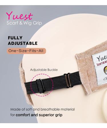 Wig Grip Band for Lace Front Wigs - Non-Slip Velvet Headband for Secure and Comfortable Fit - Beige 2 Pack - Buy Online on SooperMarket.com