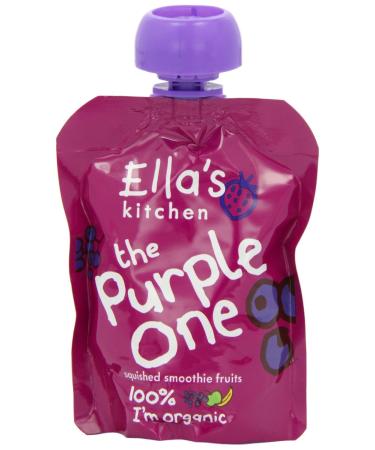 12 x Ella's Kitchen The Purple One Squished Smoothie Fruits 90g