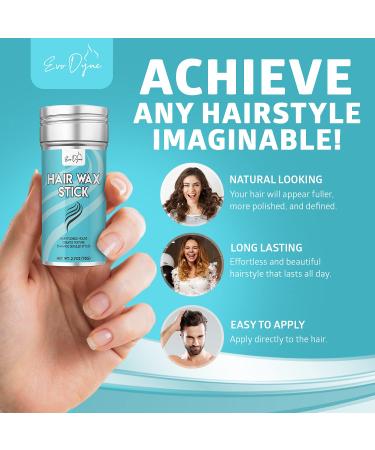 Evo Dyne Hair Wax Stick 2-Pack (5.4 oz) - Flexible Hold for Detailed Styles | Uni-Sex Formula for Hair & Wigs - Buy Online on SooperMarket.com