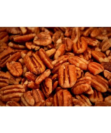 Pecan Shop Unsprayed Sprouted 2 lb Raw Wild-Harvested Family Recipe Crispy Sea Salt Texas Native Pecans-Fresh Direct Ship Lightly Sea Salted 2 Pound (Pack of 1)
