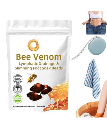 Lukmlca Bee Venom Lymphatic Drainage & Slimming Foot Soak Beads Detoxingherbs Body Detox Foot Soak Beads Body Detox Foot Soak Beads (1 Pack)