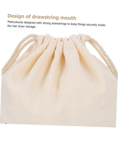 Gogogmee 2pcs Hair Dryer Storage Bag Toiletry Hair Dryer Dust Bag Pouches Store Blowdryer Bag Fabric Beige - Buy Online on SooperMarket.com