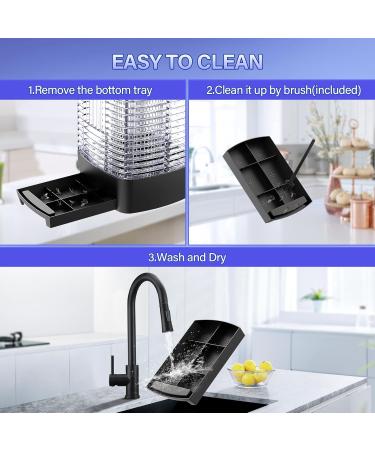 Fethfire Insect Destroyer - Electric Mosquito Trap with Transparent Design | Effective 195 m | 10W Fly Killer for Kitchens Hospitals & Farms - Buy Online on SooperMarket.com