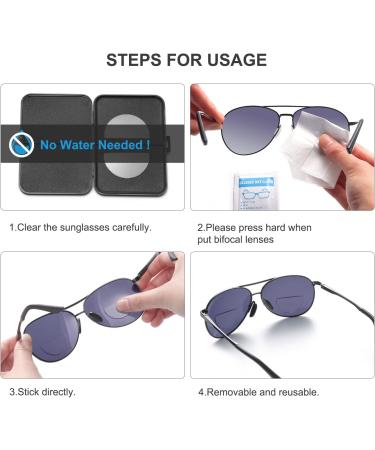 SKYWAY Stick on Bifocal Lens 3.0 Diopter - Transform Sunglasses into Readers - Buy Online on SooperMarket.com