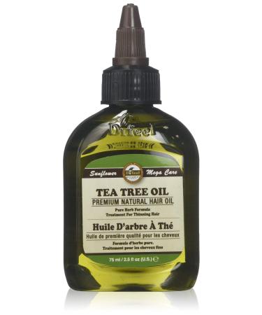 Difeel Premium Natural Hair Oil - Tea Tree Oil for Dry Scalp 2.5 Ounce 6-Pack