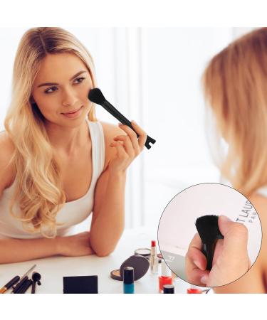 Nose Makeup Brush - U-Shaped Double Ended Contour Brush for Precise Blush & Highlight | 2-in-1 Puffy Makeup Tool for Beginners & Professionals | All Black - Buy Online on SooperMarket.com