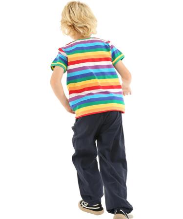 Mud Kingdom Little Boys Rainbow Stripe T-Shirt - Hot Pink, 12-18 Months - Buy Online on SooperMarket.com