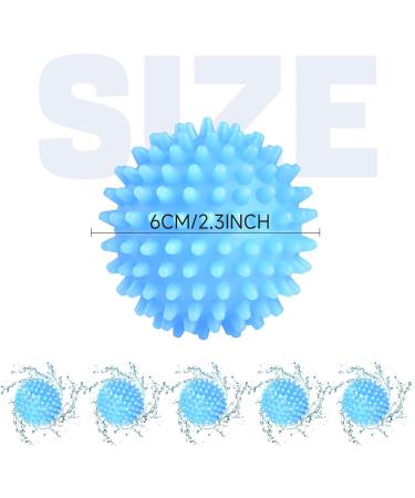 6 Pack Tumble Dryer Balls | Laundry Balls for Washing Machine | Reusable Tumble Dryer Clothes Softener Washing Machine Balls | Washing Machine Balls - Buy Online on SooperMarket.com