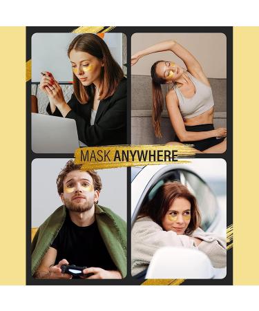 24k Gold Eye Mask - Collagen Under Eye Patches 24k Gold Eye Patches For Puffy Eyes And Dark Circles Effectively Improving Eye Bags Fine Lines And Wrinkles - 24k Gold Eye Masks Skincare(12Pair) - Buy Online on SooperMarket.com