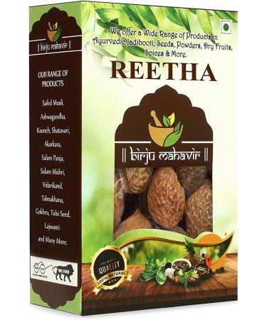AOZA BIRJU MAHAVIR Sabut Reetha - Soap Nuts Natural 900 Gram (BMKB-208) - Buy Online on SooperMarket.com