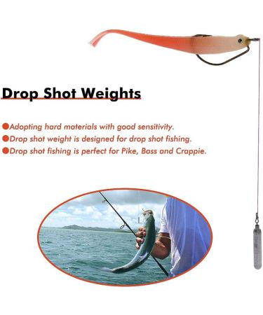 Hand-Poured Croch Drop Shot Weights in Size 1/8, 1/4, and 3/8 (20 Pack) - 1/4oz - Buy Online on SooperMarket.com