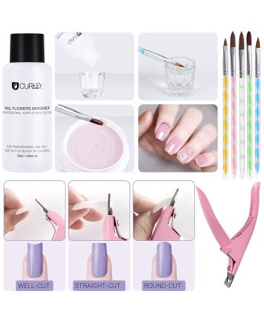 CURKEY 119 in 1 Acrylic Nail Kit Monomer Liquid Set - 36 Colors Glitter Acrylic Powder Set for Beginners - Professional Nail Art Tools Included - Buy Online on SooperMarket.com