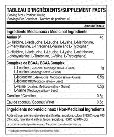 NOVA PHARMA EAA Supplement - Muscle Recovery Supplements - Amino Acids - 30 Servings - 4 Flavors (Pink lemonade) - Buy Online on SooperMarket.com