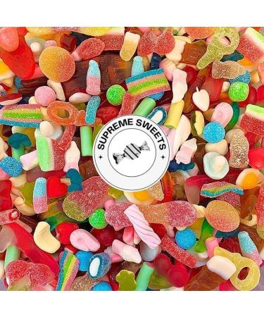Vegan Mixed Quality Pick & Mix Sweets 1kg - Large Retro Candy Sweeties Assortment 1kg Pouch Gummy Jelly Fizzy Gift Chewy Pick n Mix - Buy Online on SooperMarket.com