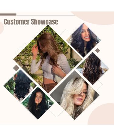 FSHINE Real Hair Clip-In Extensions - Platinblond 40cm 120g Remy 7 Pieces Invisible Clips #60 - Premium Quality Hair Extensions - Buy Online on SooperMarket.com