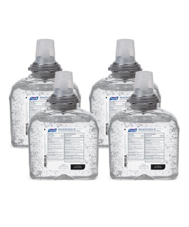 Purell Advanced Hand Sanitizer Gel 1200 mL Sanitizer Refill for PURELL TFX Touch-Free Dispenser (Pack of 4) - 5456-04