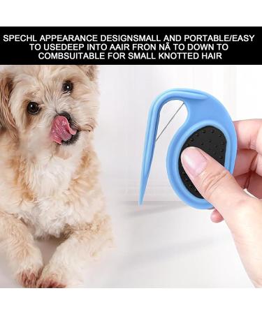 GMXJGZ 3PCS Pet Knot Opener Grooming Knife - Cat Knot Comb Hair Removal Tool & Massage Brush | Blue Green Orange - Buy Online on SooperMarket.com