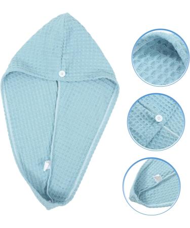 Cabilock Quick Drying Shower Cap Shower Cap Large Hair Cap Towel Turban Shower Essentials for Women Turbans for Women Bath Shower Cap Hair Drying Towel Quick Drying Bath Cap Head Bath Cap Blue 65.00X25.00X0.50CM - Buy Online on SooperMarket.com