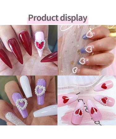 3D Pearl Bow Nail Charms Colorful Nail Art Charms Nail Gems for Nail Decorations Multi-shape Star Bowknot Pearl Heart Nail Art Gems for Girls Women DIY Nail Accessories for Nail Salon - Buy Online on SooperMarket.com