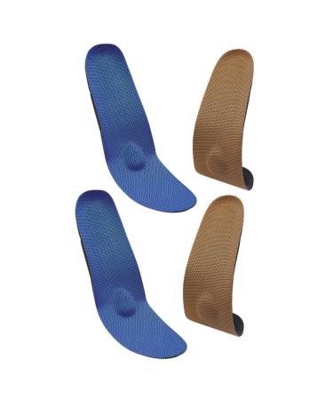 Healeved 2 Pairs Insole Orthopedic Sneakers Tan Sneakers Orthopedic Insoles Plantar Fasciitis Arch Support Sports Shoes Absorption Insoles Training Insoles Elastic Insoles Blush As Shown 25.5X8.2X2.3cm