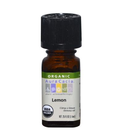 Aura Cacia Organic Lemon .25 fl oz (7.4 ml)