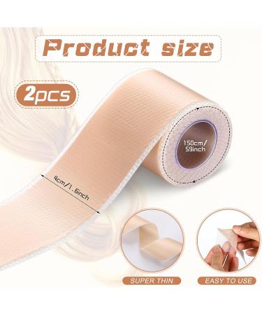 Silicone Fake Scalp Tape for Lace Wigs - Beige, 2 Rolls 1.57x 1.64 yd - Buy Online on SooperMarket.com