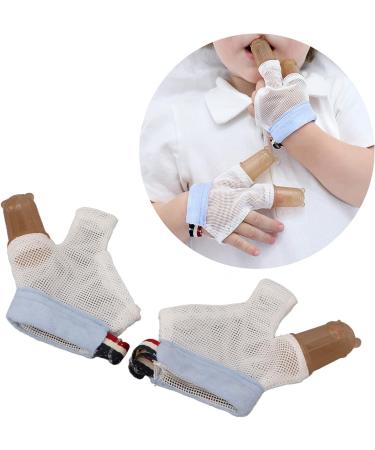 Breathable Anti Finger Sucking Gloves for Babies - Blue - Buy Online on SooperMarket.com
