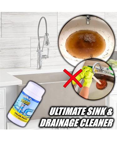 Herios Drain Foam Cleaner Pipe Dredge Deodorant Foam Cleaner Liquid Hair Drain Clog Remover & Cleaner Quick Foaming Toilet Clean for Toilets Sinks Tubs (1pcs) - Buy Online on SooperMarket.com