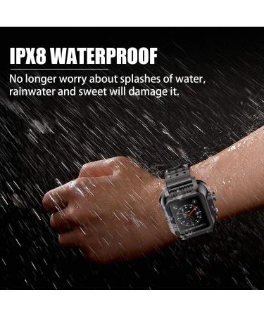 OWKEY Waterproof Apple Watch Case 42mm Series 3 with Multi-Size Bands | Built-in Screen Protector | Full Body Rugged Protection | Anti-Scratch & Shock Proof Case | 42mm Apple Watch - Buy Online on SooperMarket.com